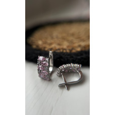 Срібні сережки з фіанітом 026CZ-4666