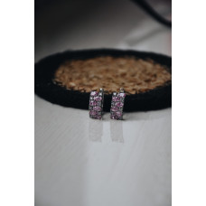 Срібні сережки з фіанітом 026CZ-4666