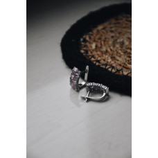 Срібні сережки з фіанітом 026CZ-4666