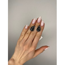 Срібні сережки з сапфіром 226-31