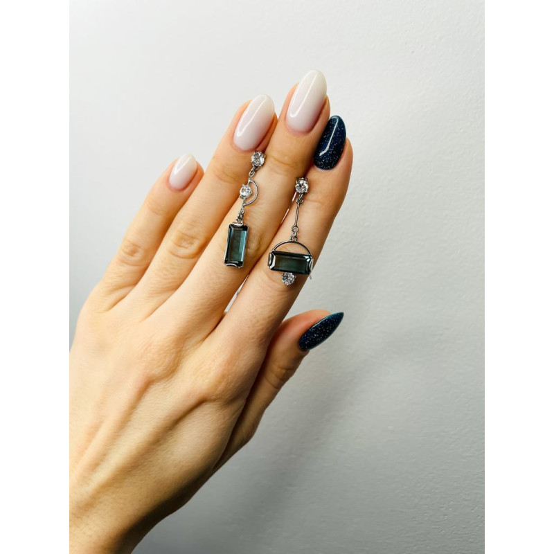 Срібні сережки з фіанітом S139-3310 