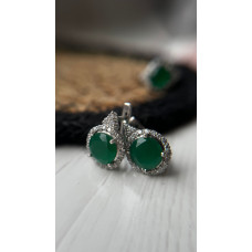 Срібні сережки з фіанітом 048CZ-7310