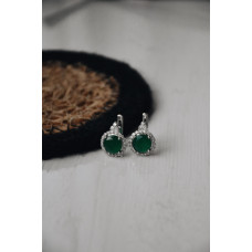 Срібні сережки з фіанітом 048CZ-7310