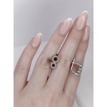 Срібні сережки з фіанітом Sfera-10