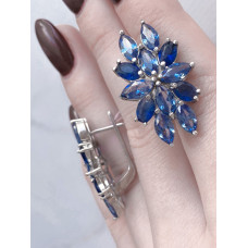 Срібні сережки з фіанітом 195CZ-3137