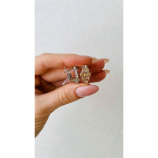 Срібні сережки з фіанітом 207CZ-74