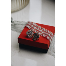 Срібні сережки з фіанітом Epatazh-20