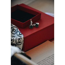 Срібні сережки з фіанітом 136CZ-7310