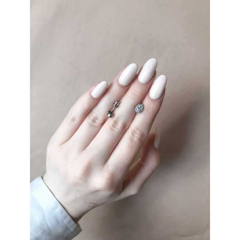 Срібні сережки з фіанітом 158CZ-10