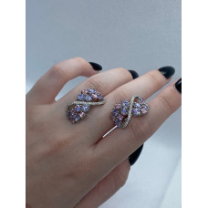 Срібні сережки з фіанітом 217CZ-626310