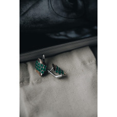 Срібні сережки з фіанітом Laguna-73