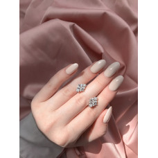 Срібні сережки з фіанітом 150CZ-10