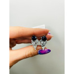 Срібні сережки з сапфіром та скай топазом 143-313910