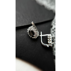 Срібні сережки з фіанітом 012CZ-2010