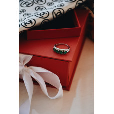 Срібна каблучка з фіанітом 147CZ-73