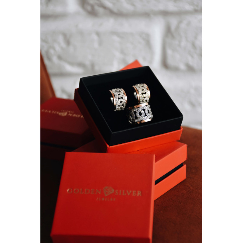 Срібна каблучка з фіанітом Adriana-10