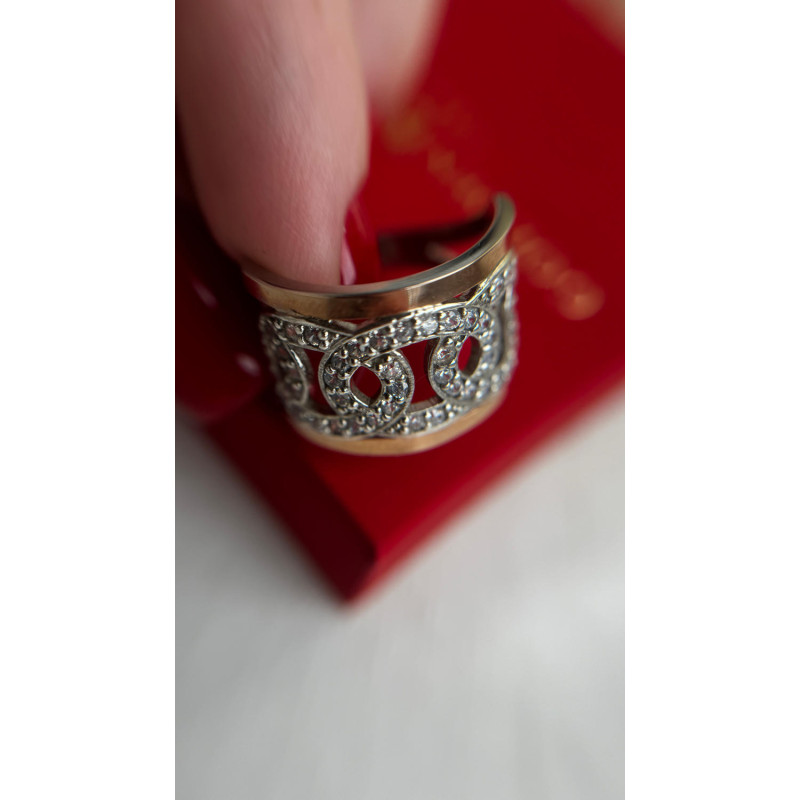 Срібна каблучка з фіанітом Adriana-10