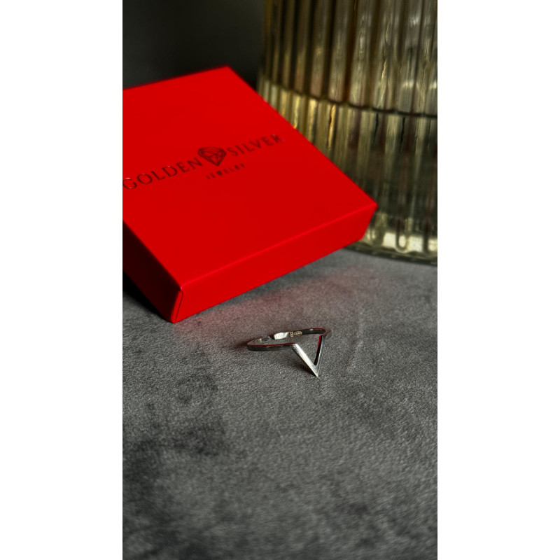 Silver ring minimalism S016