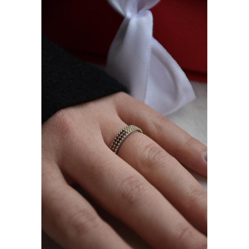 Срібна каблучка з фіанітом S051-7776