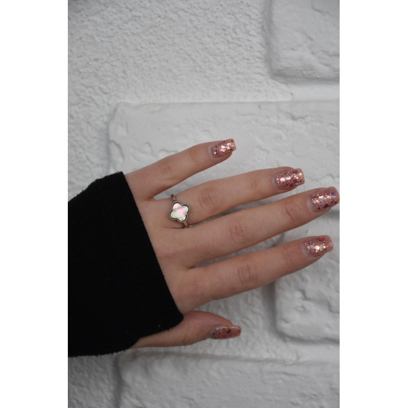 Срібна каблучка з перламутром S122-91