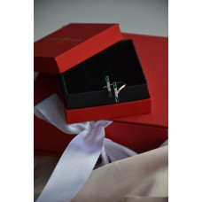 Срібна каблучка з фіанітом S135-5110