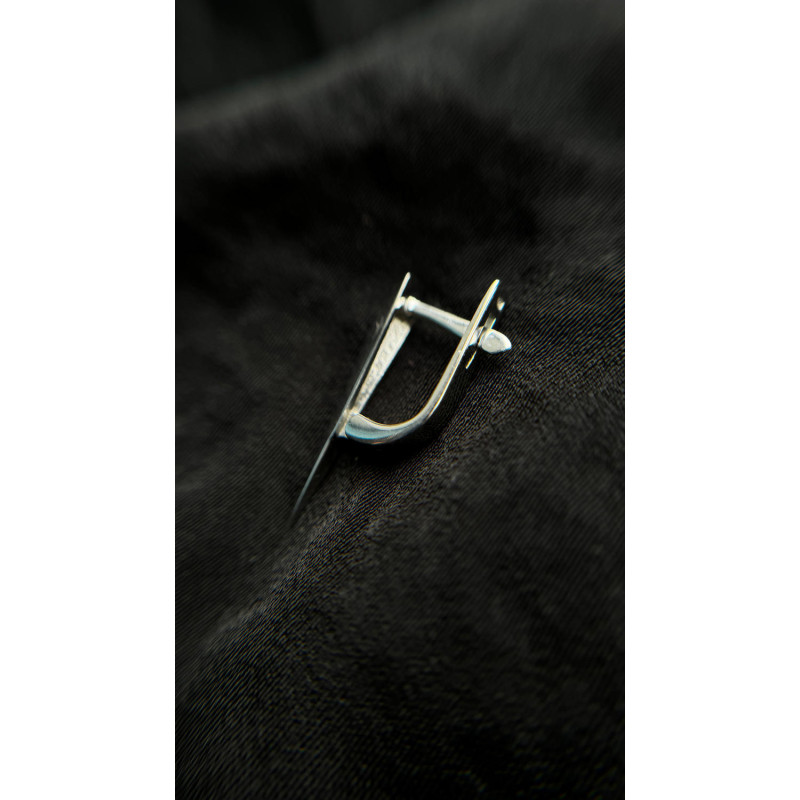 Silver earrings in the style of minimal S032