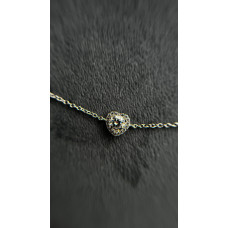 Срібний браслет з мусанітом TRM-03-010