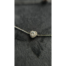 Срібний браслет з мусанітом TRM-03-010