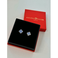 Срібні сережки з агатом 00133-68